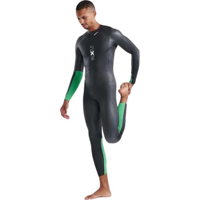 2024 2XU Mnner Propel Open Water Swim Neoprenanzug MW7144c - Black / Bright Green